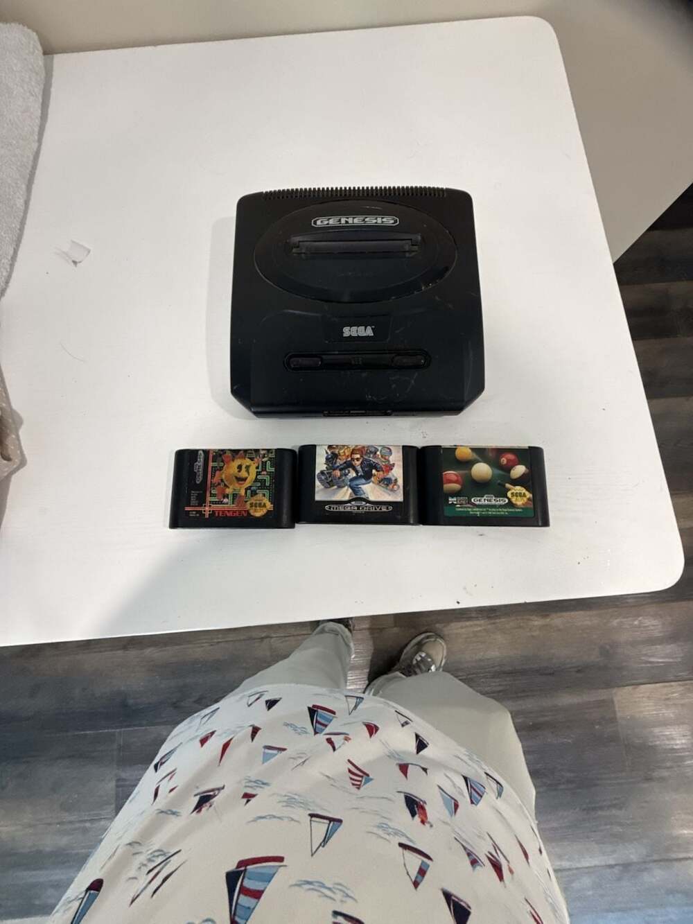 SEGA Genesis Model 2 Console with Games No Cords Untested